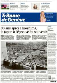 Portada de La Tribune de Genève (Suisse)