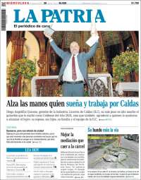 Portada de La Patria (Colombie)
