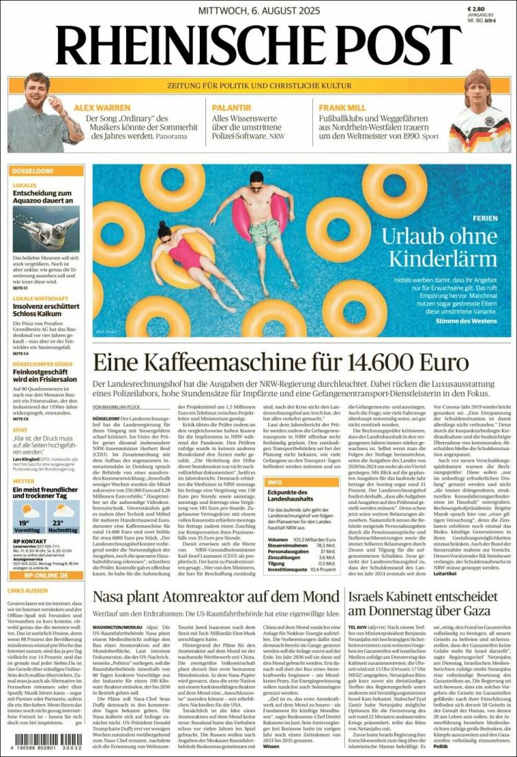 Portada de Rheinische Post (Germany)