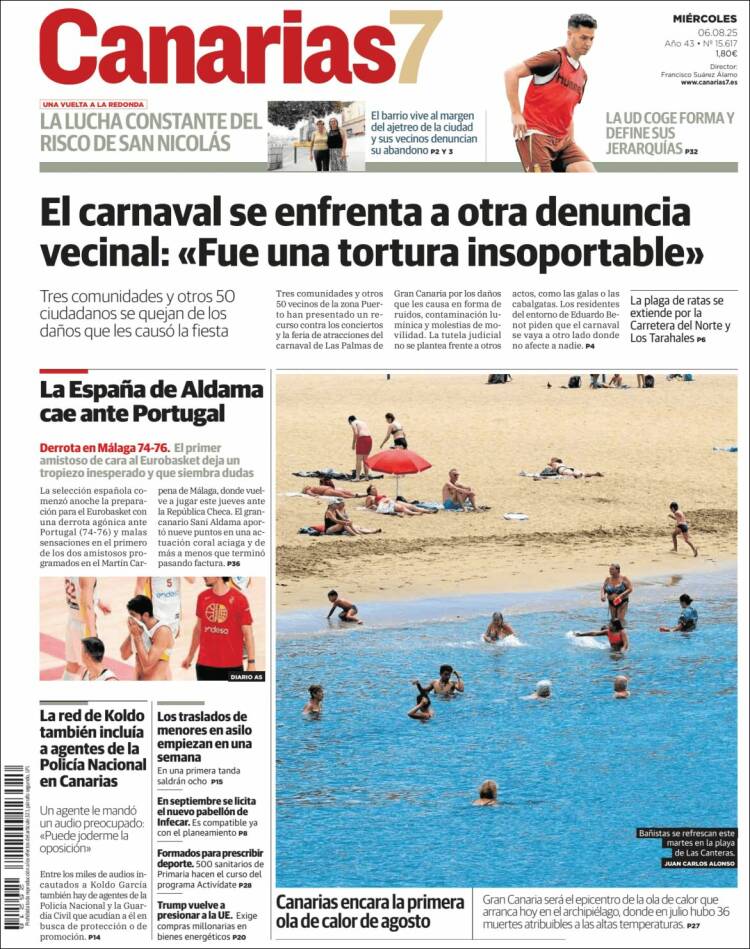 Portada de Canarias 7 (Spain)