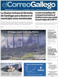 Portada de El Correo Gallego (Spain)