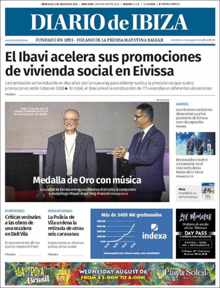 Portada de Diario de Ibiza (España)