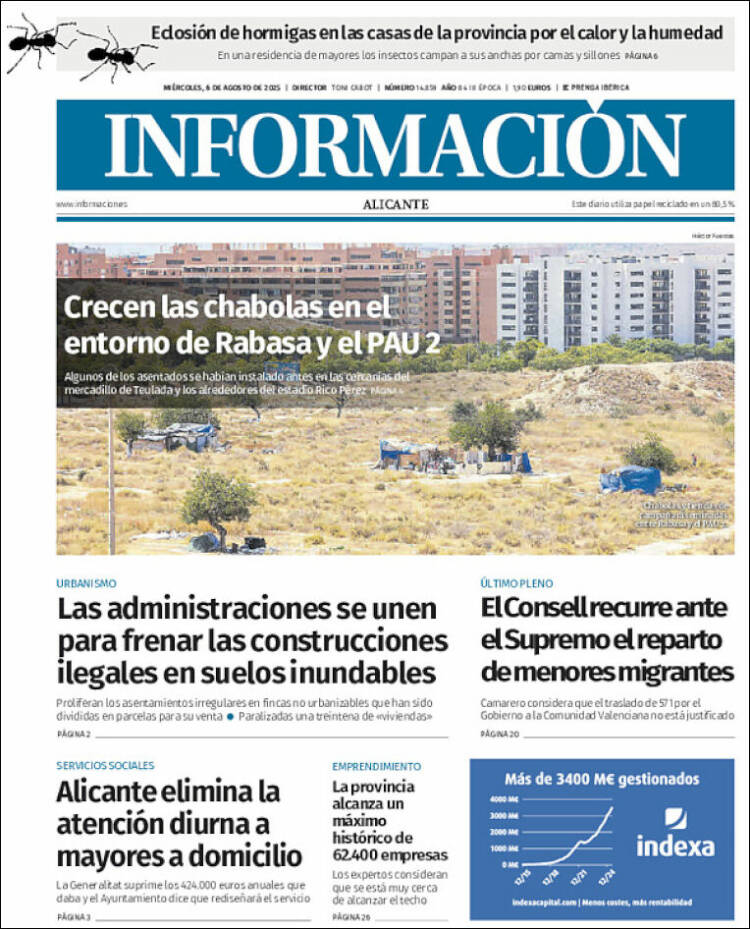Portada de Diario Información (Spain)