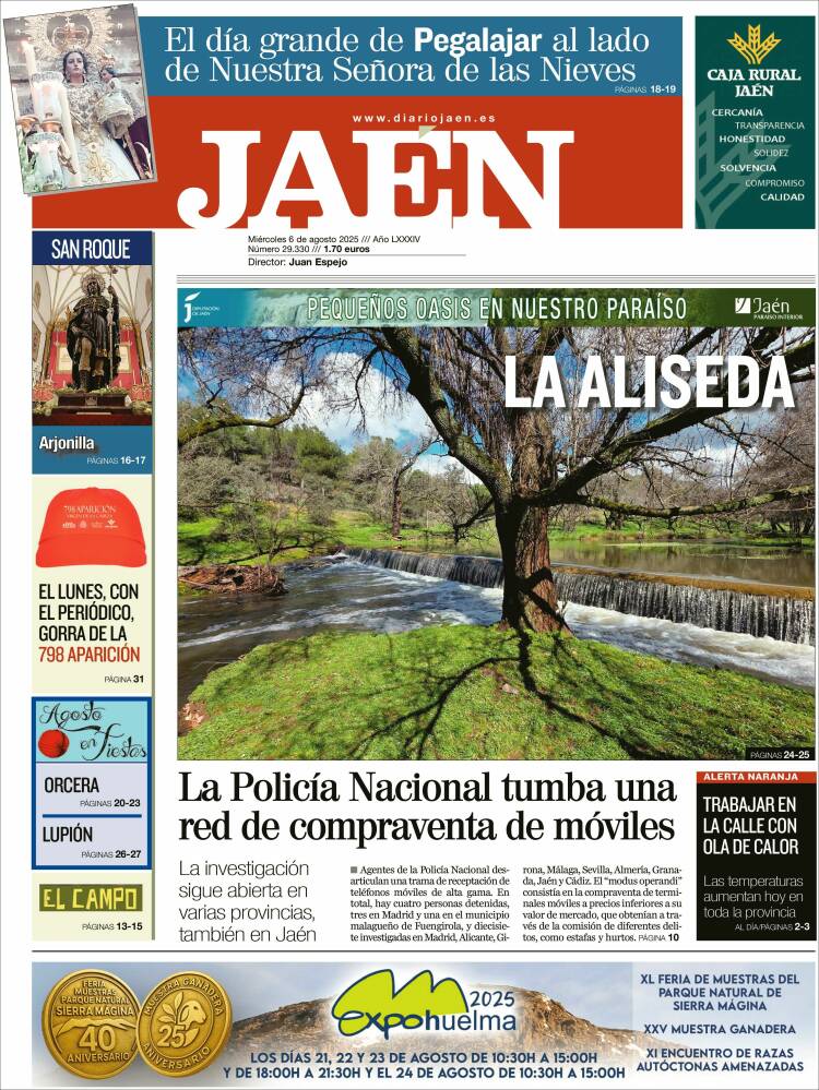 Portada de Diario Jaén (España)