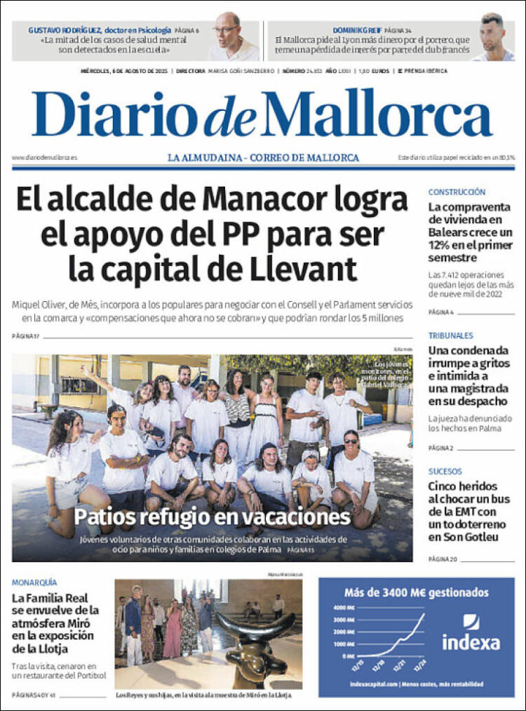 Portada de Diario de Mallorca (Spain)