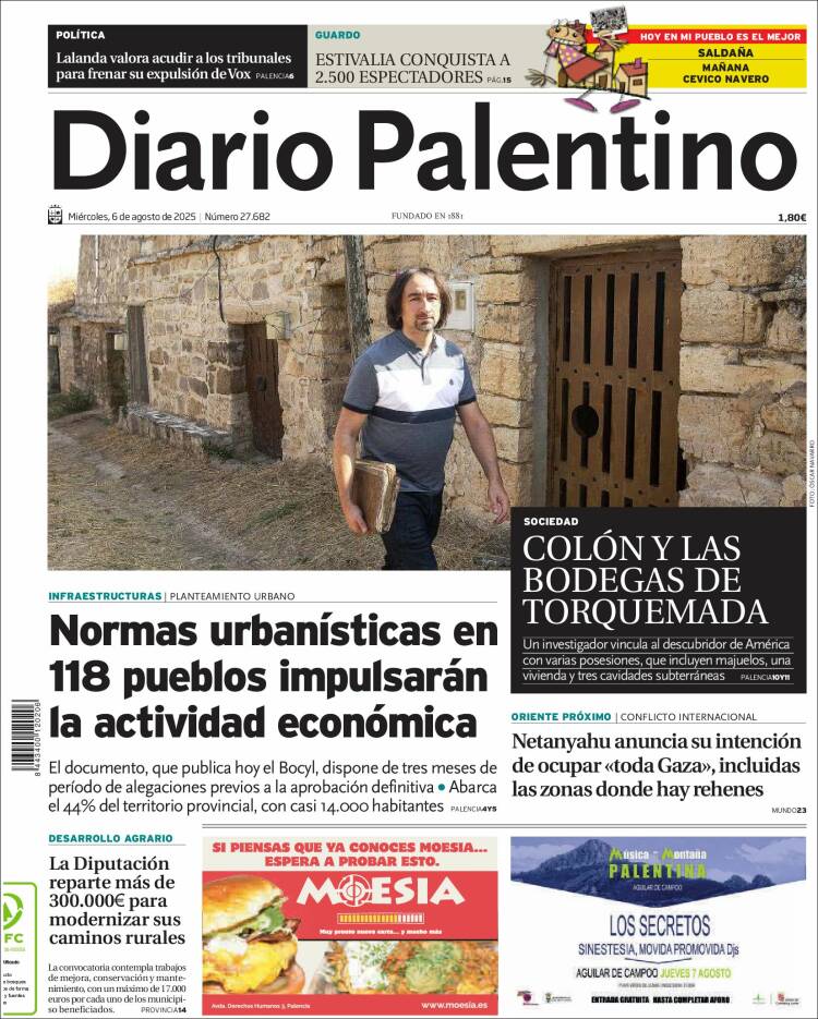 Portada de Diario Palentino (Spain)