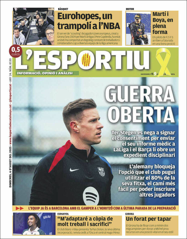 Portada de L'Esportiu (Spain)