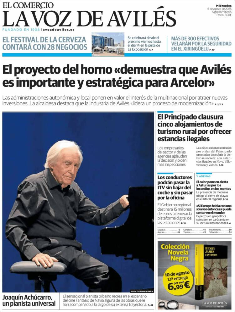 Portada de El Comercio - Avilés (Spain)