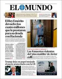 Portada de El Mundo (Spain)