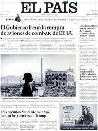 Portada de El País (Spain)