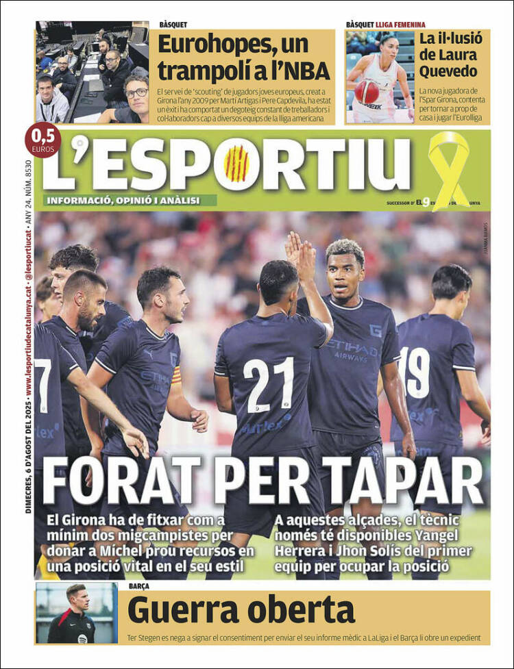 Portada de L'Esportiu : Girona (España)