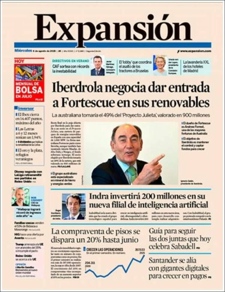 Portada de Expansión (Spain)