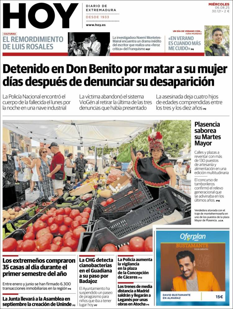 Portada de Hoy - Caceres (Spain)