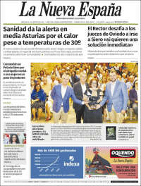 Portada de La Nueva España (Spain)
