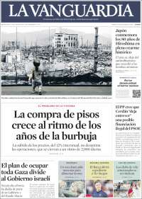 Portada de La Vanguardia (España)