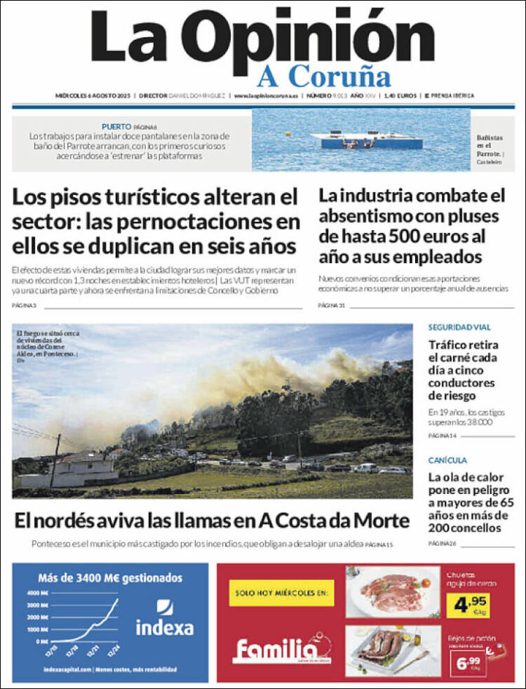 Portada de La Opinión de A Coruña (Spain)