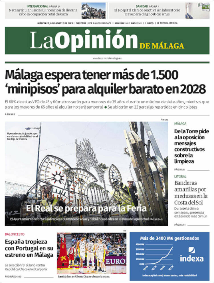 Portada de La Opinión de Málaga (Spain)