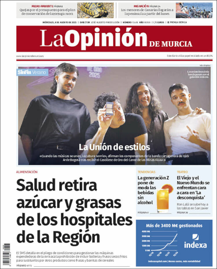 Portada de La Opinión de Murcia (Spain)