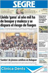 Portada de Segre  (Spain)