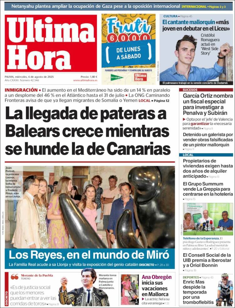 Portada de Última Hora (Spain)