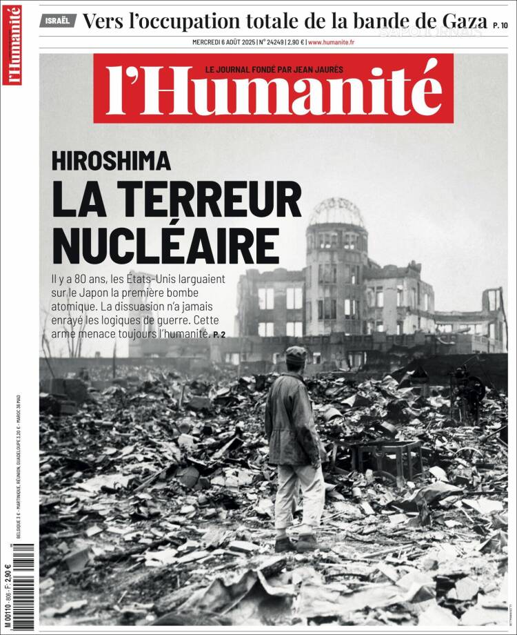 Portada de l'Humanite (France)