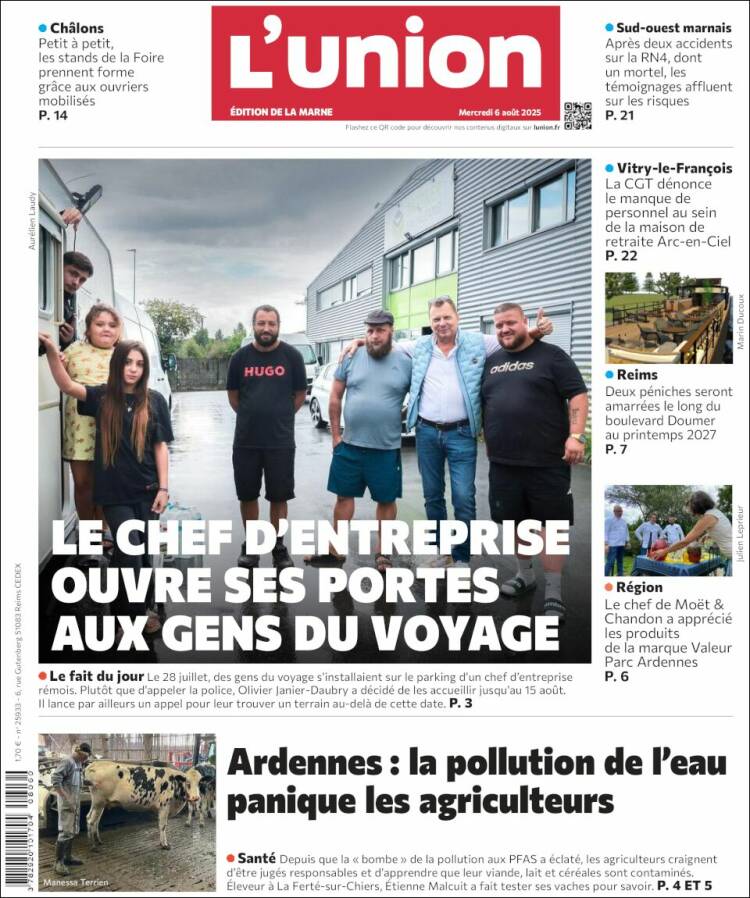 Portada de L'Union (France)