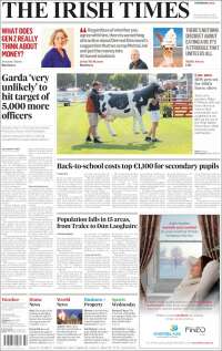 Portada de Irish Times (Irlanda)