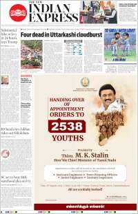 Portada de New Indian Express (India)