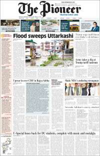 Portada de The Pioneer (India)