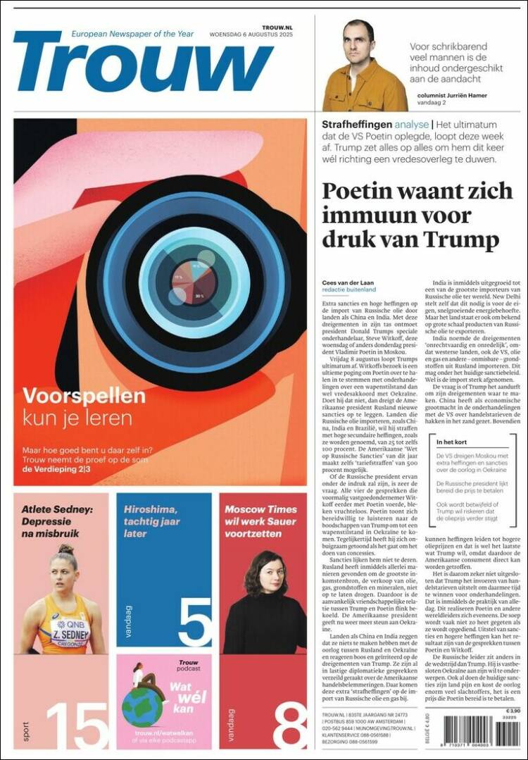 Portada de Trouw (Netherlands)