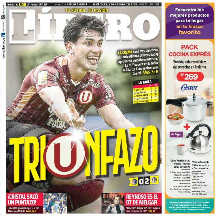 Portada de Líbero (Peru)
