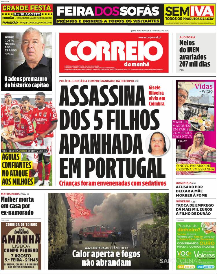 Portada de Correio da Manhã (Portugal)