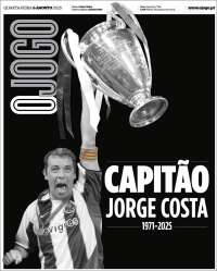Portada de O Jogo (Portugal)