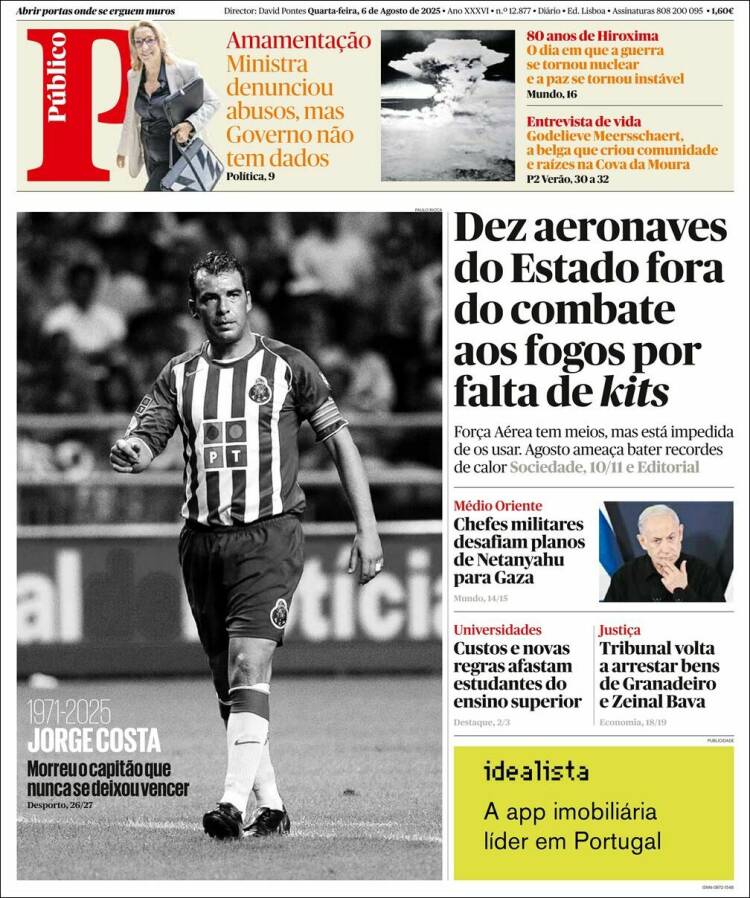 Portada de Público (Portugal)