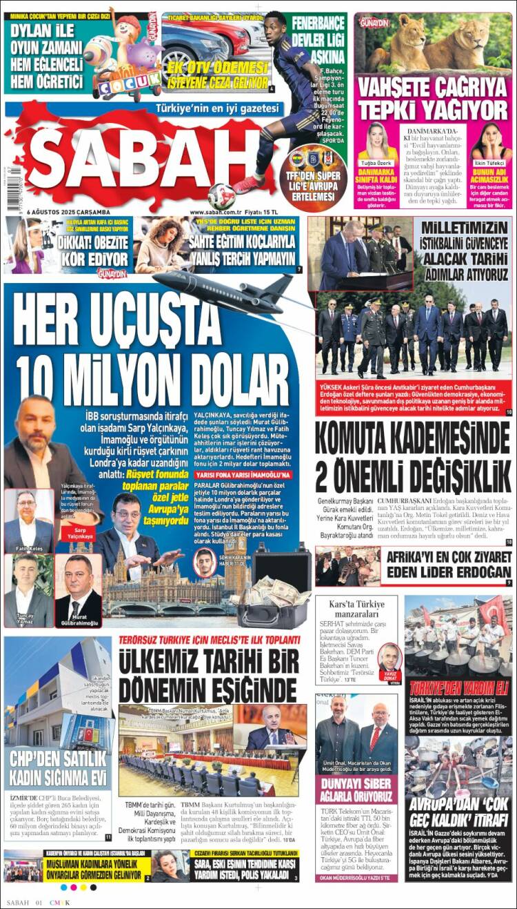 Portada de Sabah (Turkey)