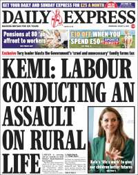 Portada de Daily Express (United Kingdom)