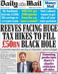 Portada de Daily Mail (United Kingdom)