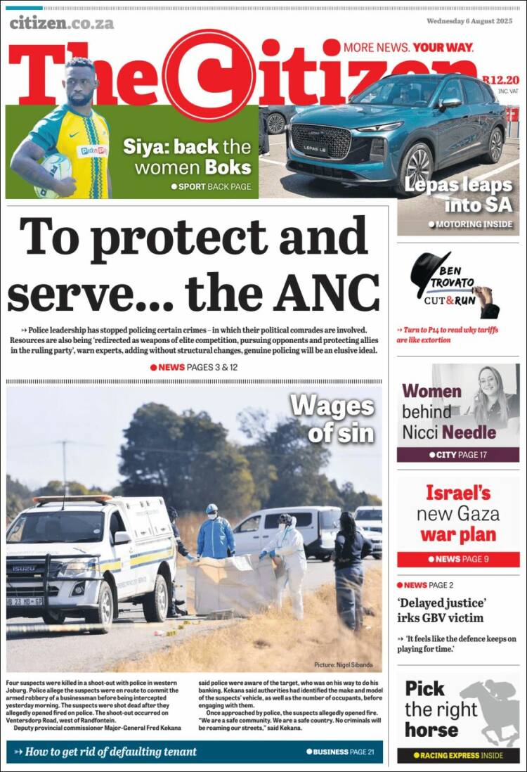 Portada de The Citizen (Afrique du Sud)