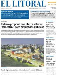 Portada de Diario El Litoral (Argentina)