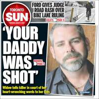 Portada de The Toronto Sun (Canada)