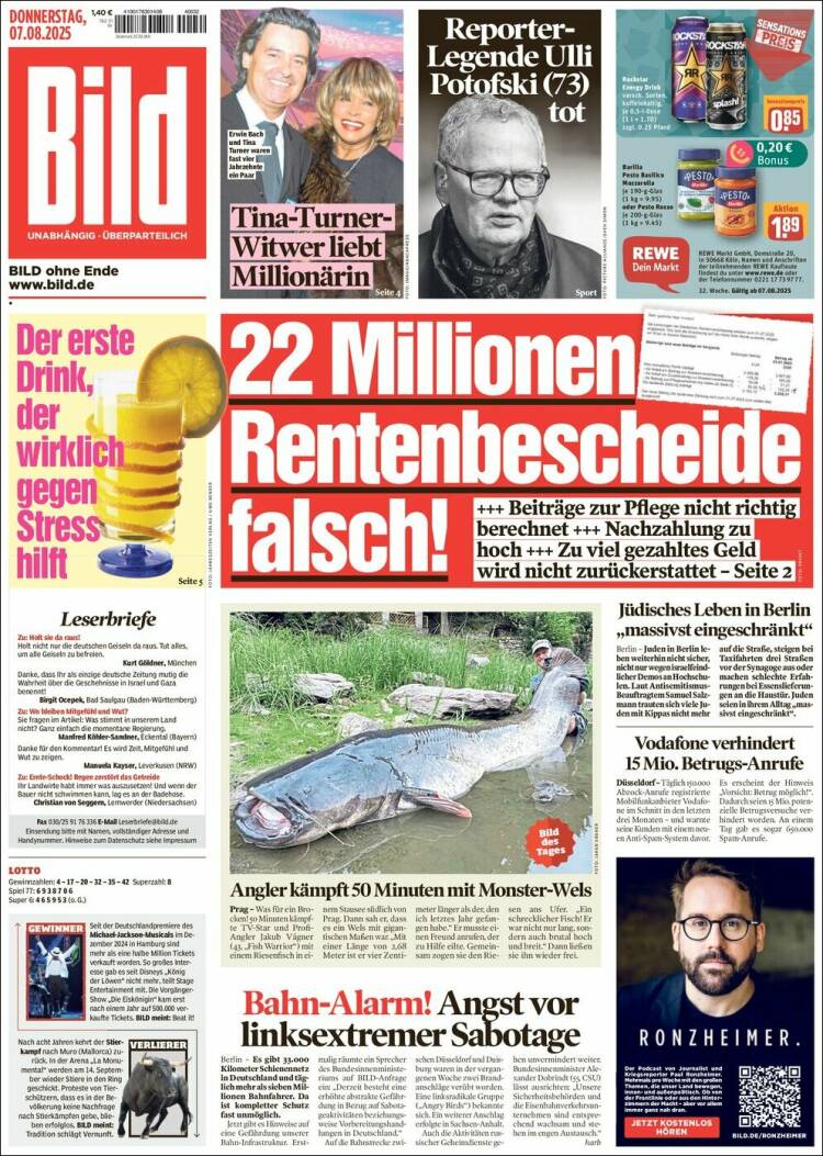 Portada de Bild (Allemagne)