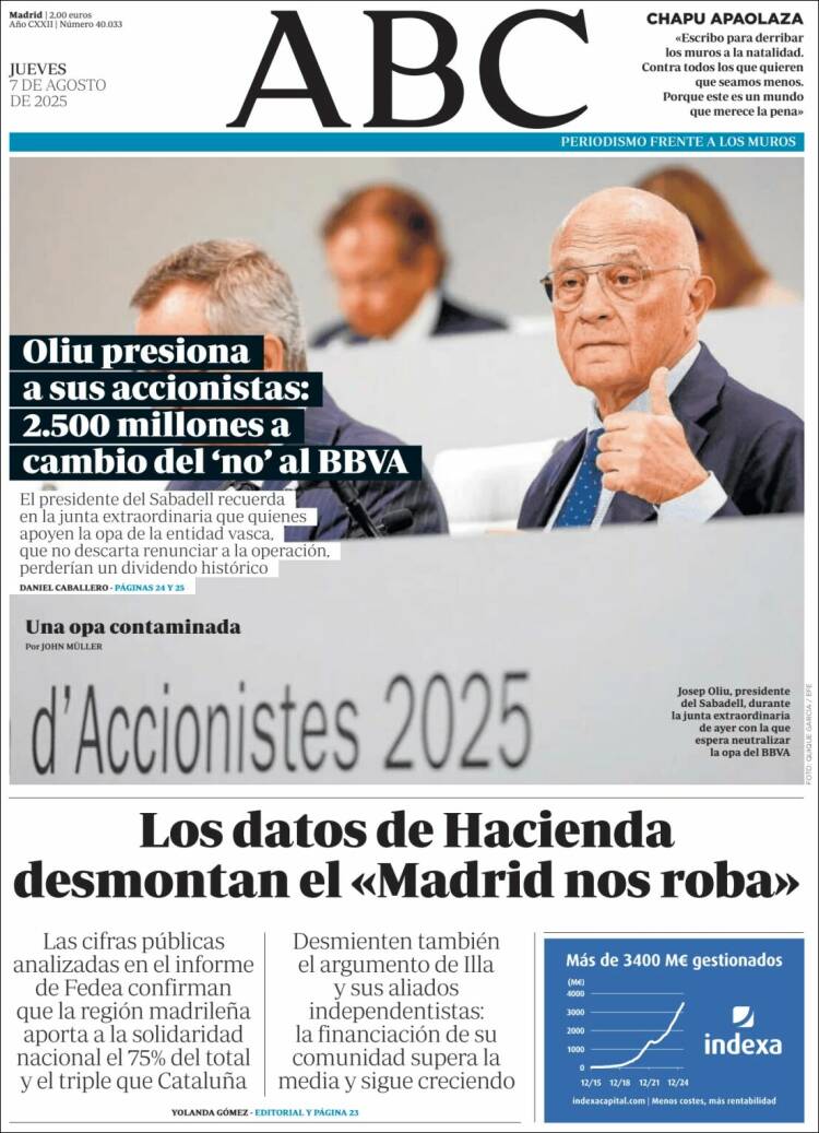Portada de ABC (España)