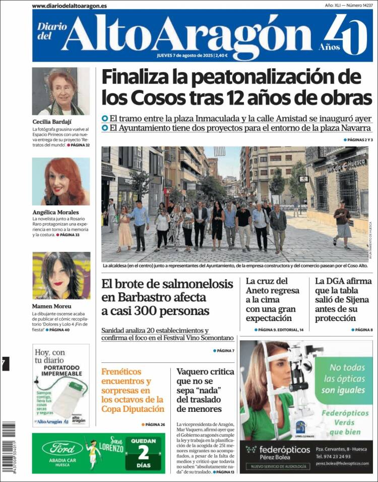 Portada de Diario del AltoAragón (Spain)