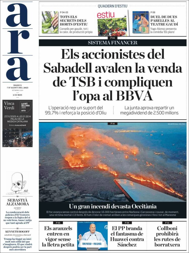 Portada de Ara (España)