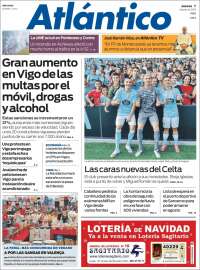 Portada de Atlántico Diario (Spain)
