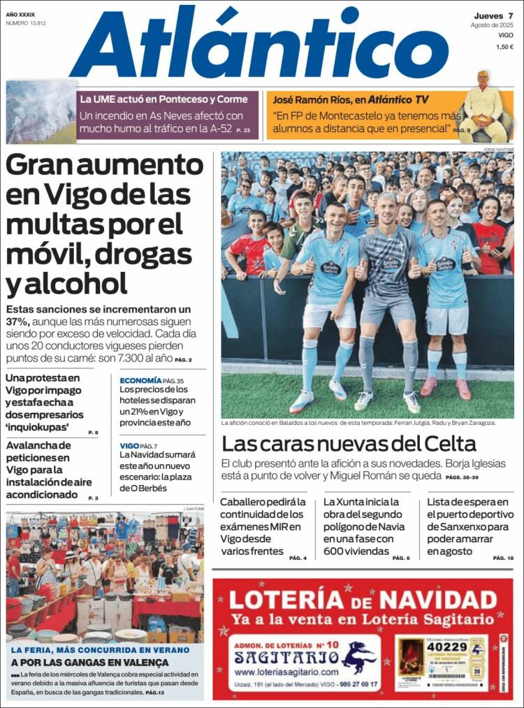 Portada de Atlántico Diario (España)