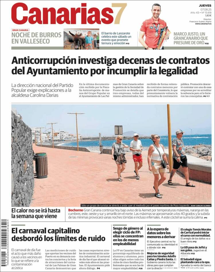 Portada de Canarias 7 (Spain)