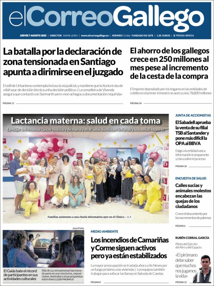 Portada de El Correo Gallego (Spain)