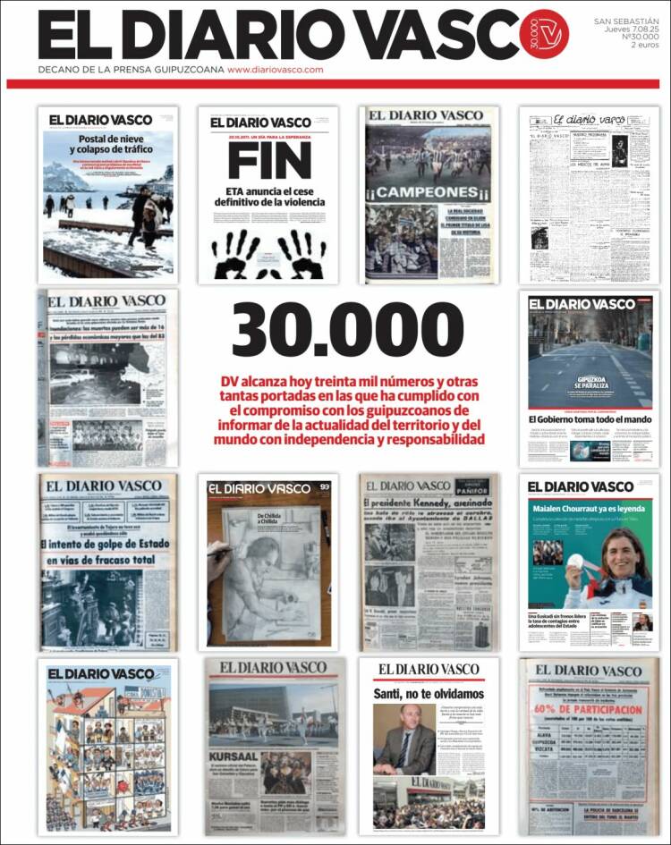 Portada de Diario Vasco (Spain)