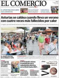 Portada de El Comercio - Gijón (Spain)